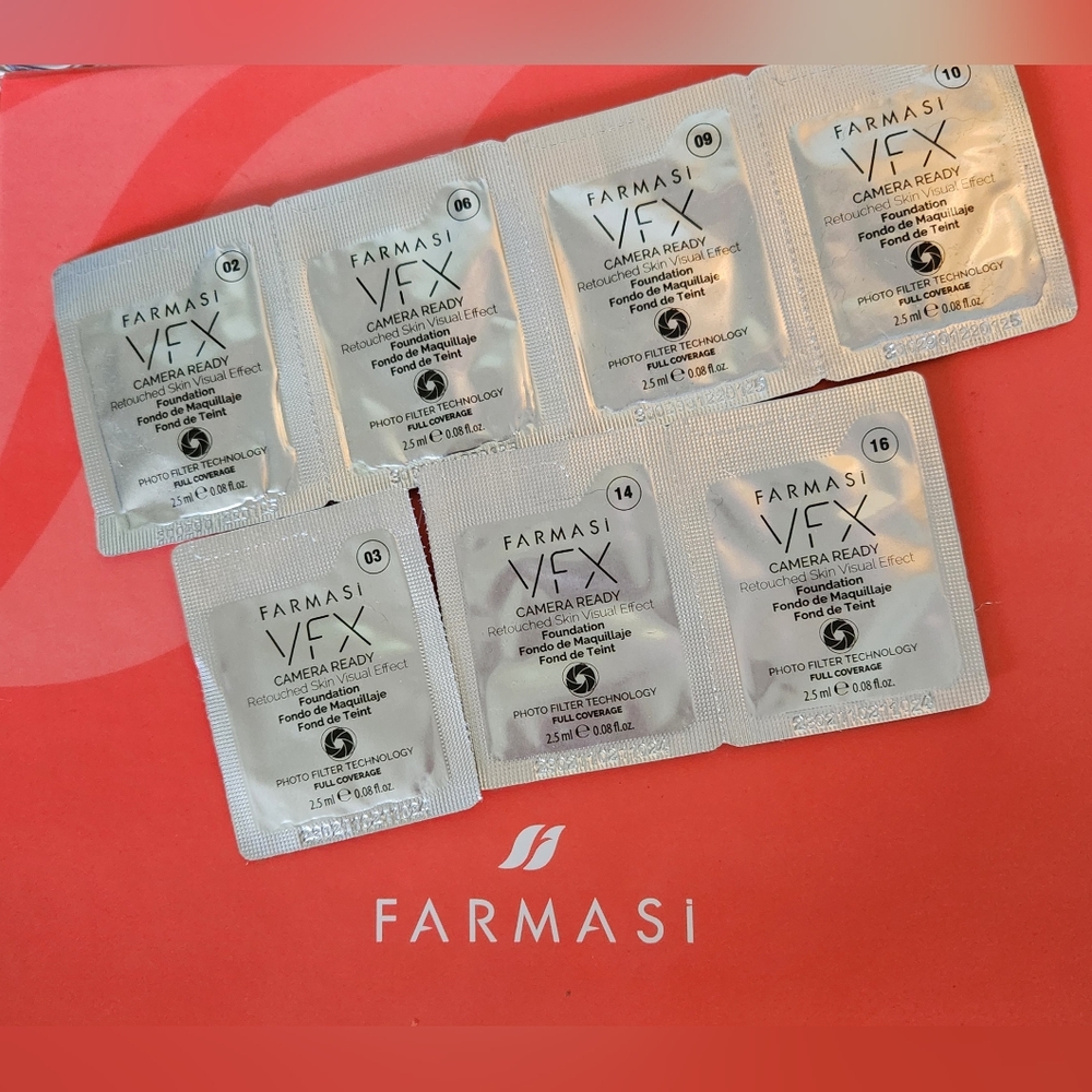 Farmasi VFX camera ready foundation samples